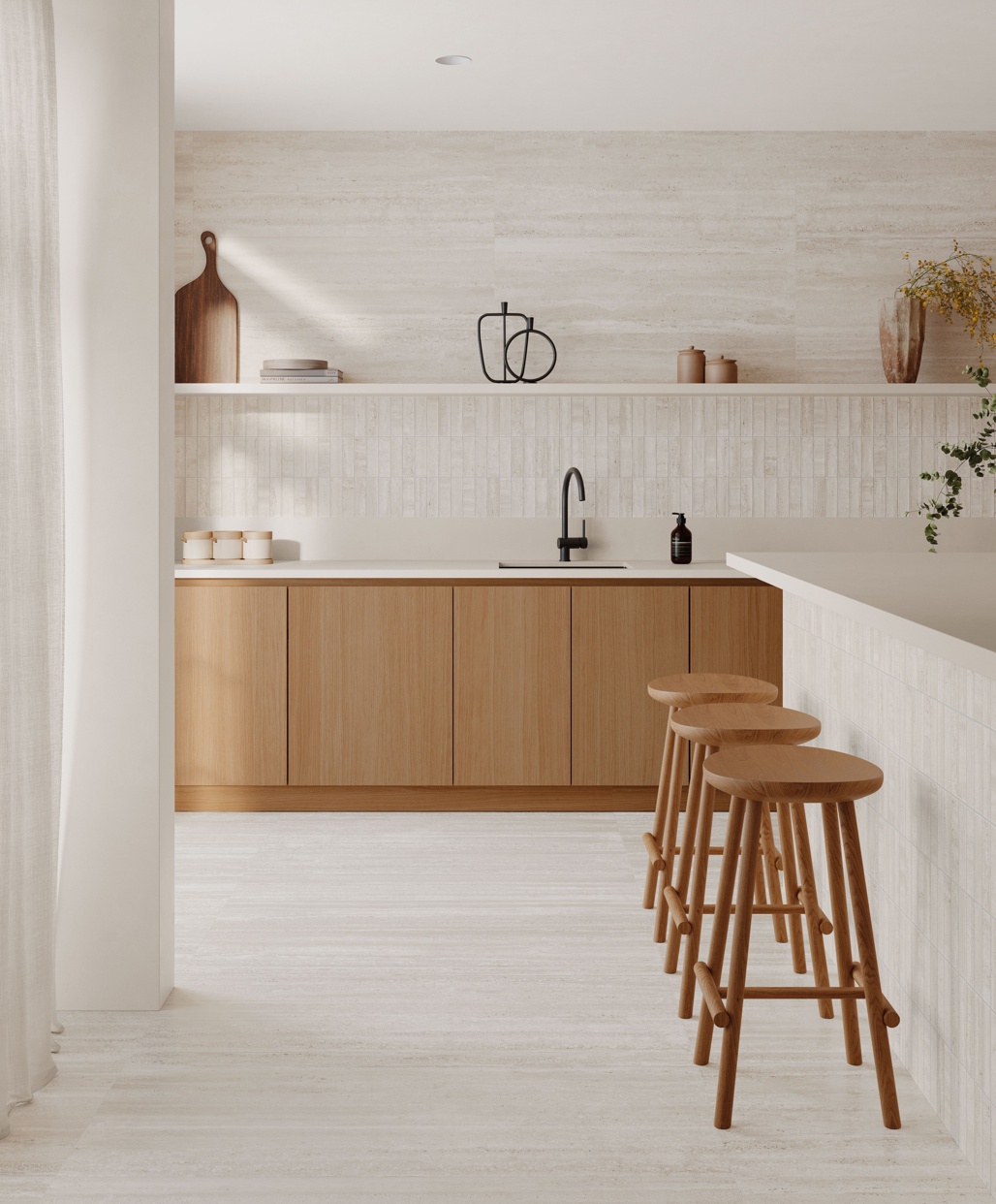 Livia Ivory Decor Tile