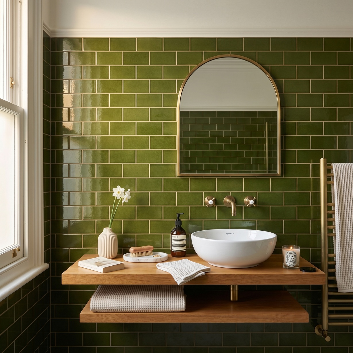 Albert's Olive Green Wall Tile