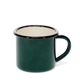 Enamel Espresso Cup - Dark Green