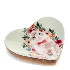Cat Heart Trinket Dish