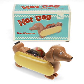 Tape dispenser with roll of tape - Hot Dog