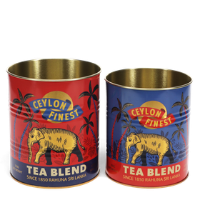 Storage tins (set of 2) - Ceylon Finest