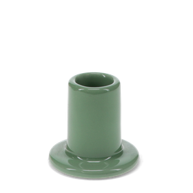 Ceramic tube candle holder - Khaki