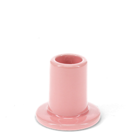 Ceramic tube candle holder - Pink