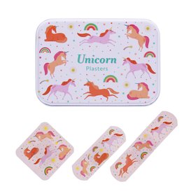 Children's plasters in a tin (30 pcs) - Unicorn