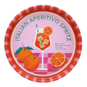 Round metal serving tray - Aperitivo Spritz