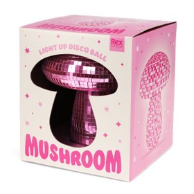 Disco mushroom table lamp - Pink