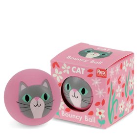 Bouncy ball - Cat (pink)