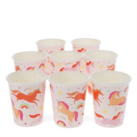 Paper cups (pack of 8) - Unicorn