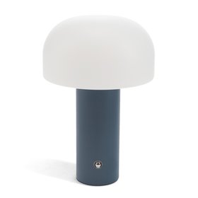 USB rechargeable mushroom touch lamp - Blue