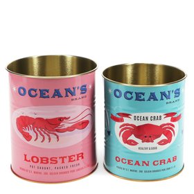 Medium storage tins (set of 2) - Ocean's Brand