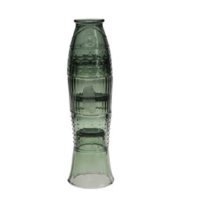 Stacking glass tumblers (set of 4) - Green fish