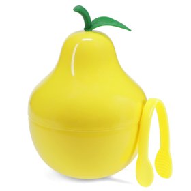Fruit ice bucket with lid & tongs - Pear