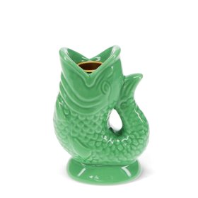 Ceramic candlestick (12cm) - Green fish