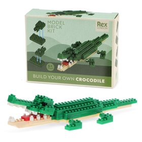 Build your own dinosaur animal model brick kit - Crocodile