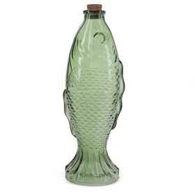 Glass bottle 500ml - Green fish