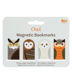 Magnetic owl bookmarks