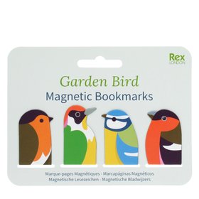 Magnetic garden bird bookmarks