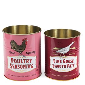 Medium storage tins (set of 2) - Countryside Flavour