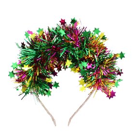 Christmas tinsel headband