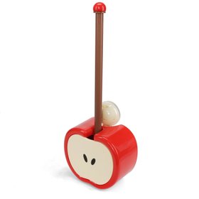 Toilet brush with wall holder - Red apple