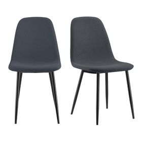 Cavell Charcoal Blue Set of 2 Dining Chairs