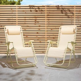 Verona Yellow Zero Gravity Chair – Set of 2