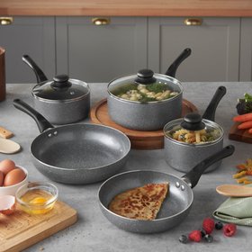 Granite Effect Pans - 8 Piece Set