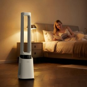 40-inch Bladeless Fan with Wi-Fi & HEPA – White