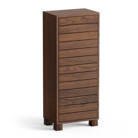 Chester Small Bathroom Cabinet - Dark Wood