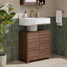 Chester Under Sink Storage Cabinet – Dark Wood