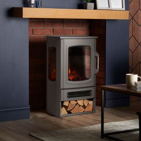 Electric Stove & Log Store 2000W - Grey