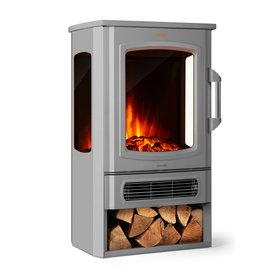 Electric Stove & Log Store 2000W - Grey
