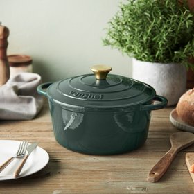 4.7L Cast Iron Dutch Oven - Green