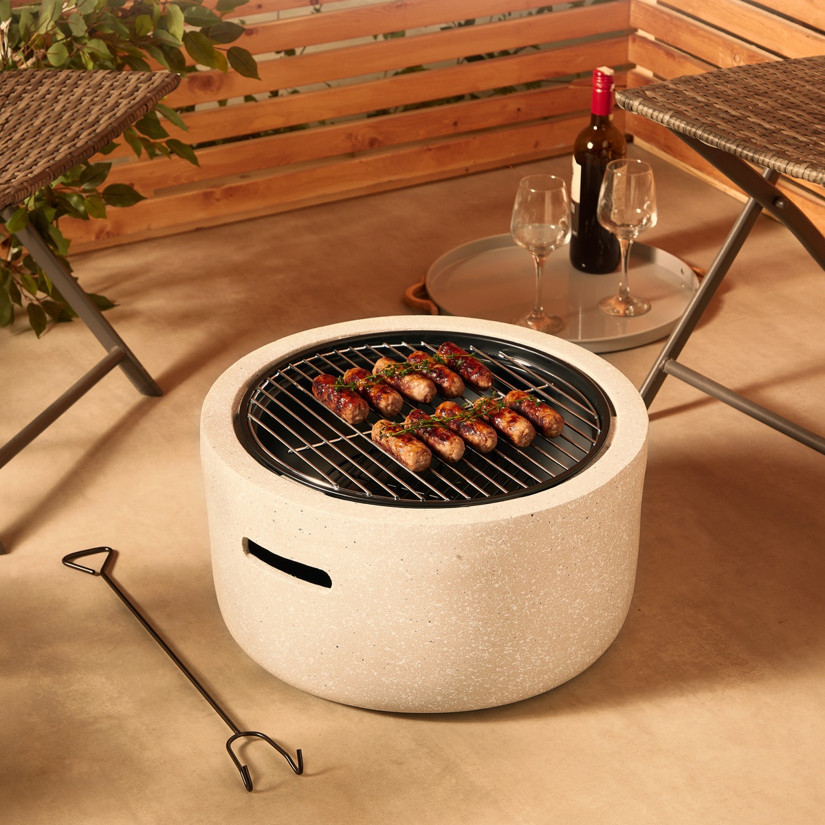 Round MgO Fire Pit