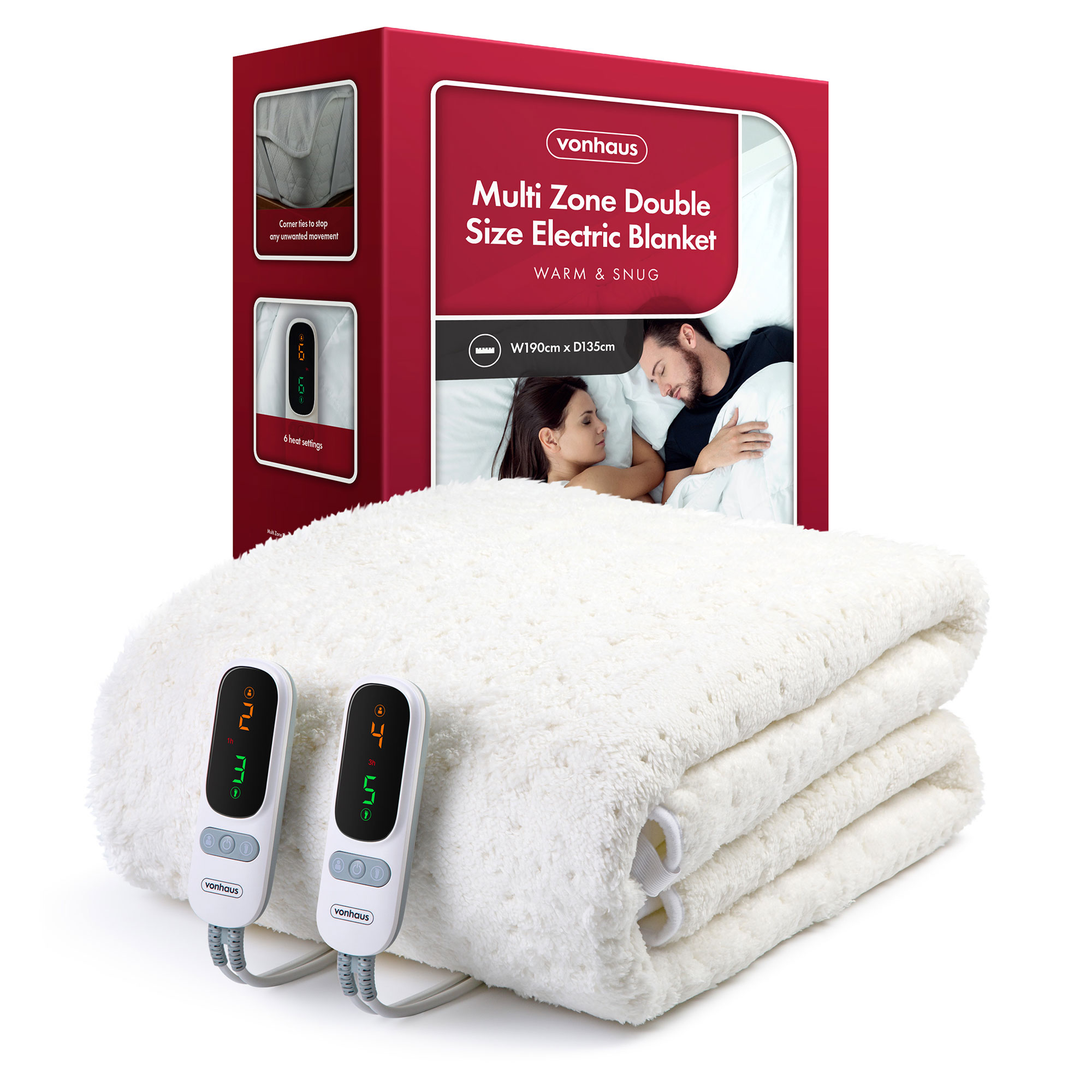Double Size Multi Zone Electric Blanket - Dual Control