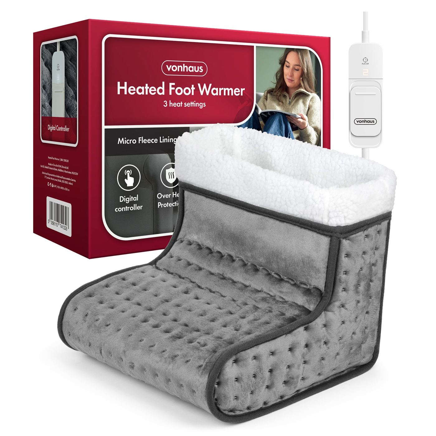 Grey Electric Foot Warmer