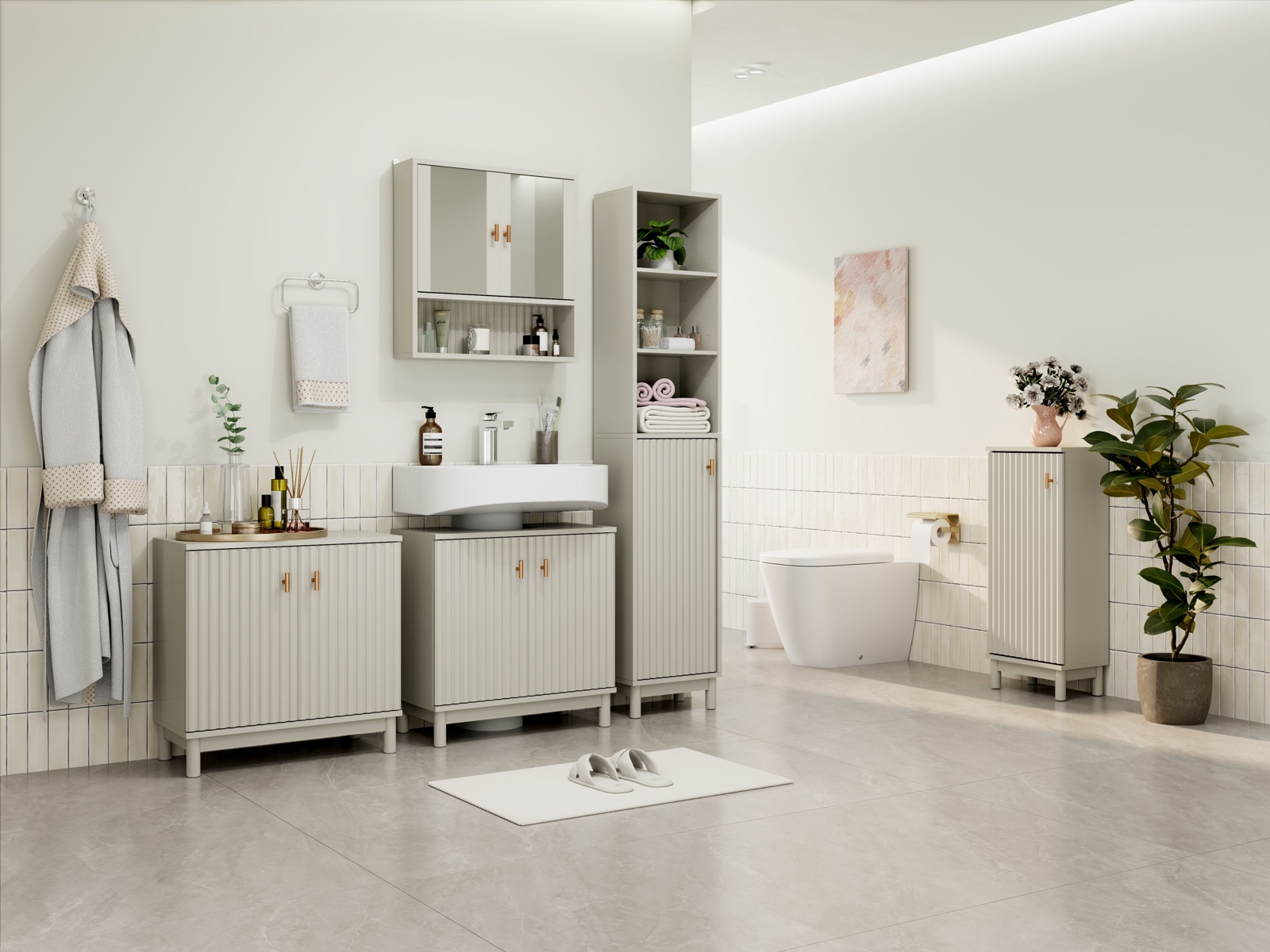 Victoria Tall Bathroom Cabinet