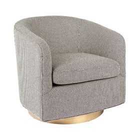 Smithsonian Swivel Armchair Black