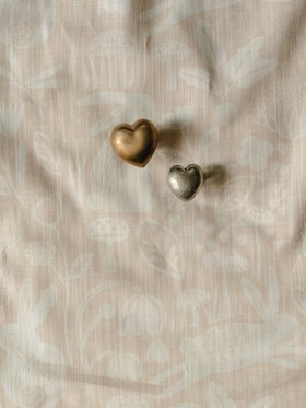 Whimsical Heart Silicon Bronze Cabinet Knob