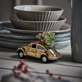Christmas Car Decoration in Gold