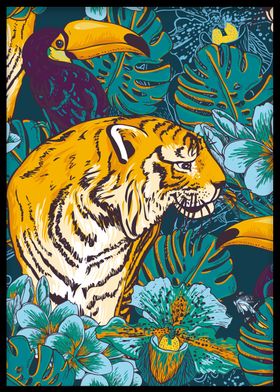 Tiger In Paradise