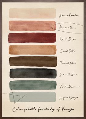 Palette for Study of Venice Print