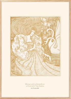 Jan Toorop - Woman with a Butterfly Print