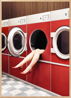At the Laundromat Print
