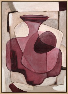 Bordeaux Vase Canvas