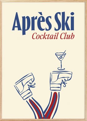 Après Ski Cocktail Club Print