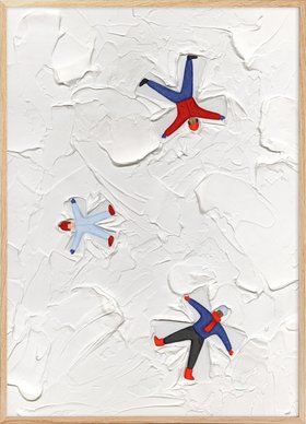 Making Snow Angels Print