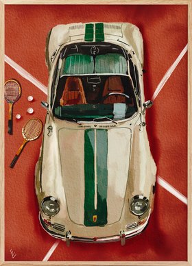 Ekaterina Zagorska - Tennis Club Print