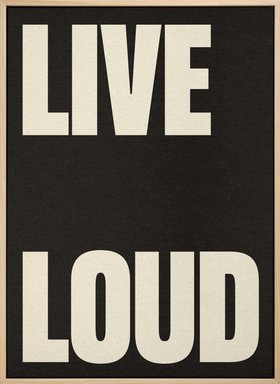 Live Loud Canvas print
